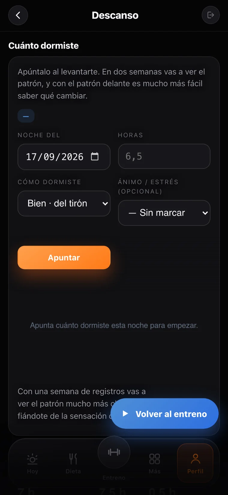 Sueño y descanso